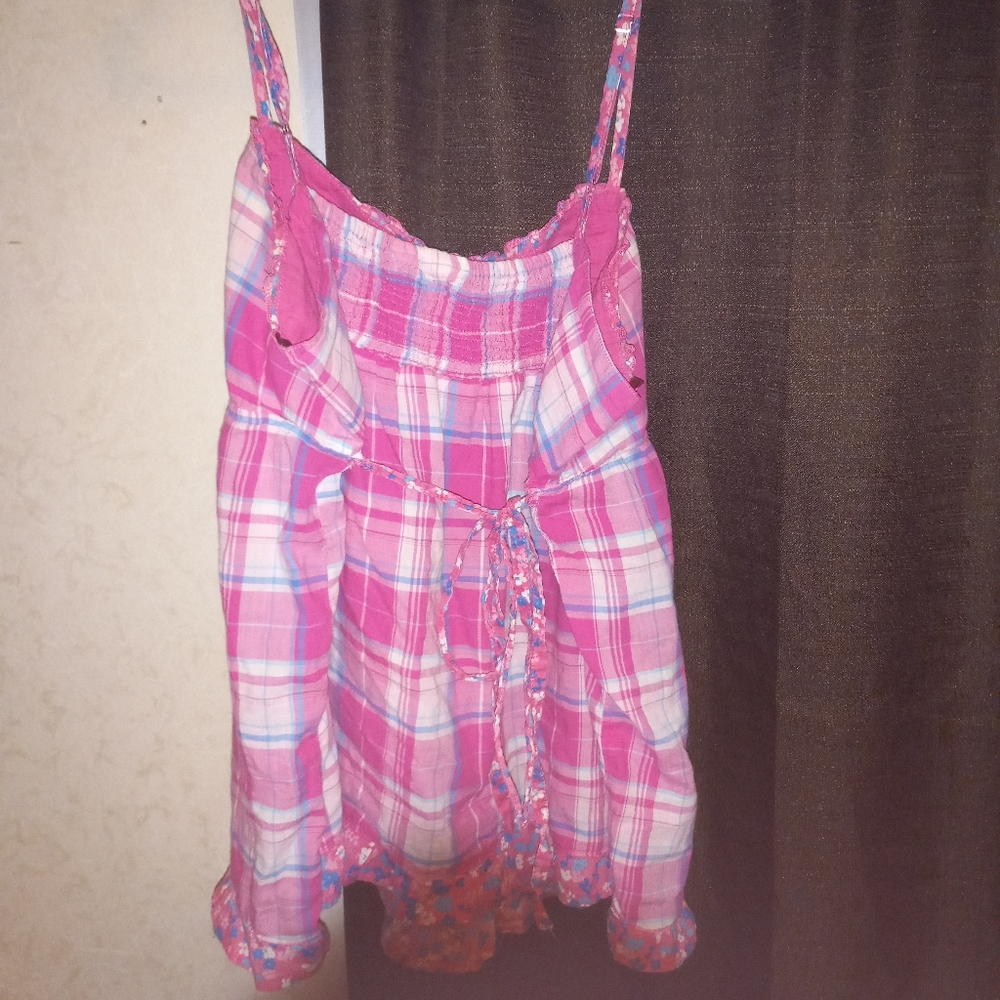 Pink Plaid Tanktop - Picture 3 of 3